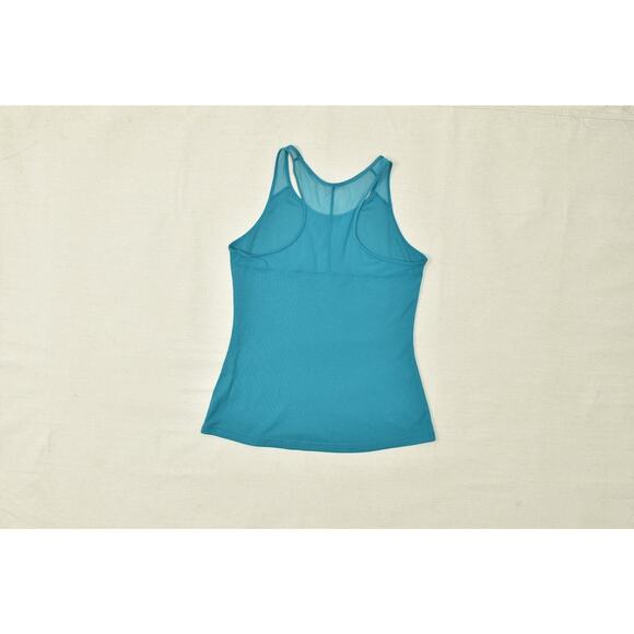 Nike Dri-FIT Women's Blue Ribbed Racerback Athletic Tank Top Size M - Picture 7 of 8